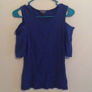 Electric blue, quarter length shirt